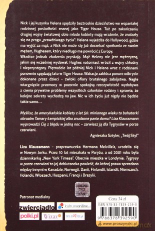 Tygrysy w porze czerwieni - Liza Klaussmann [KSIĄŻKA]