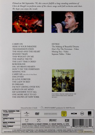 Chris De Burgh: Beautiful Dreams Live [DVD]