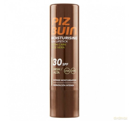 Piz Buin Lip Balm with Aloe Vera SPF 30 (Sun In Lipstick Aloe Vera Extra Care) 4.9 g