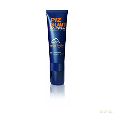 Piz Buin SPF 30 sunscreen and protective lip balm SPF 30 2-in-1 (Mountain Combi 2 in 1 Sun Cream and Lipstick) 20 ml + 2.3 ml