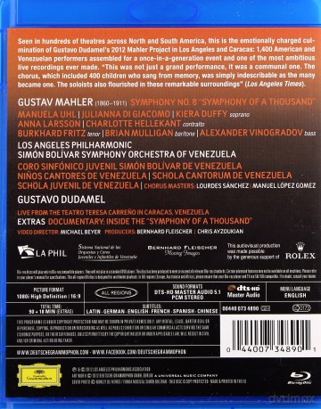 Gustavo Dudamel: Mahler:Symphony 8 [Blu-Ray]
