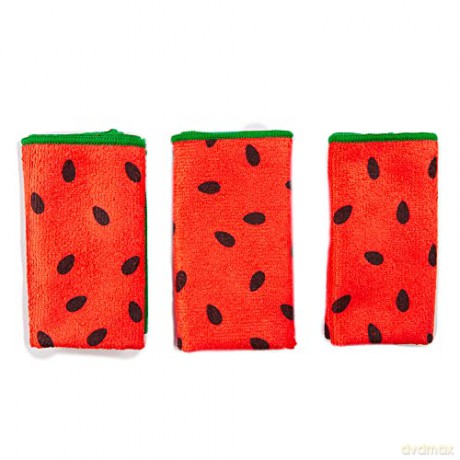 Revolution Skincare Makeup Remover x Jake Jamie (Watermelon Microfibre Clean sing Cloths) 3 pcs