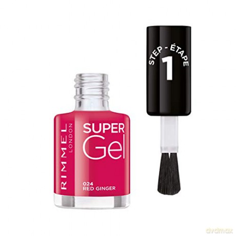 Rimmel Gel nail polish Super Gel (Nail Polish) 12 ml - Shade: 024 Red Ginger