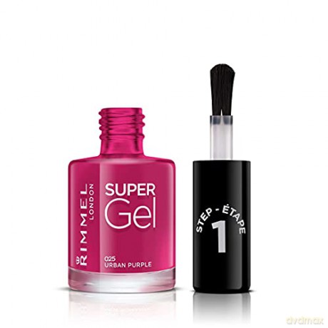Rimmel Gel nail polish Super Gel (Nail Polish) 12 ml - Shade: 025 Urban Purple