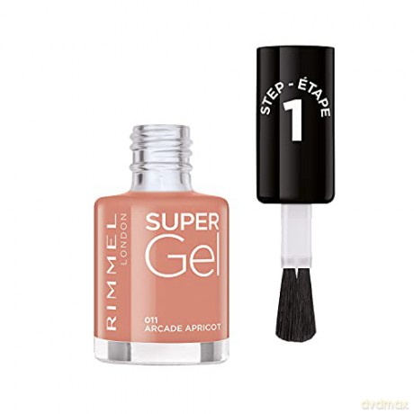 Rimmel Gel nail polish Super Gel 12 ml - Shade: 011 Arcade Apricot