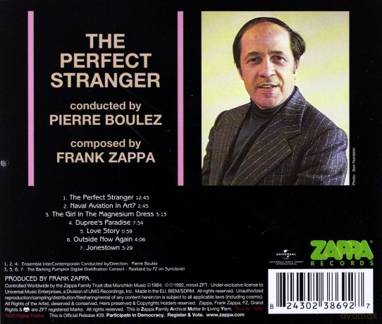 Frank Zappa: Boulez Conducts Zappa: The Perfect Stranger [CD]