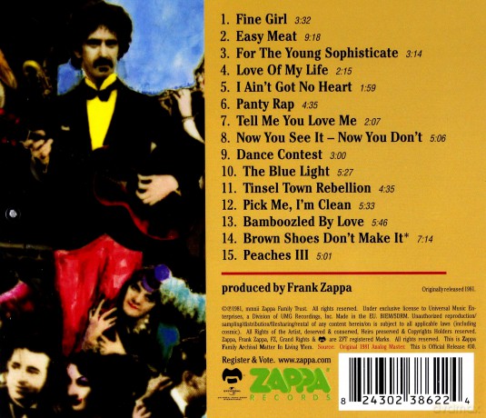 Frank Zappa: Tinseltown Rebellion [CD]