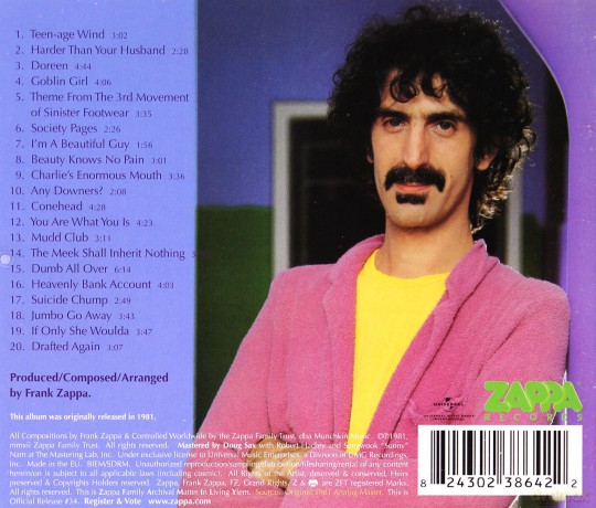 Frank Zappa: You Are What You Is [CD]