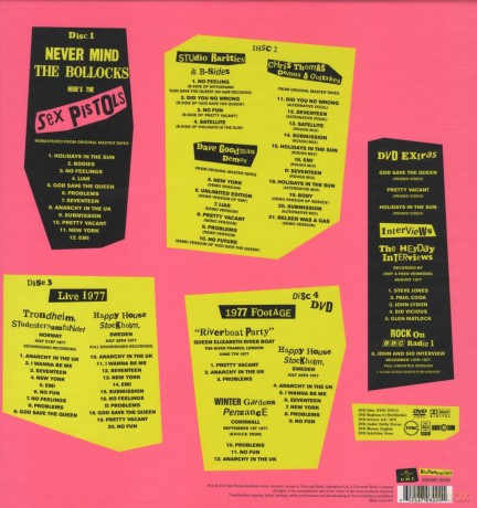 Mercury Rev: Never Mind The Bollocks, Here's The Sex Pistols (deluxe) Limited [3CD]+[2DVD]