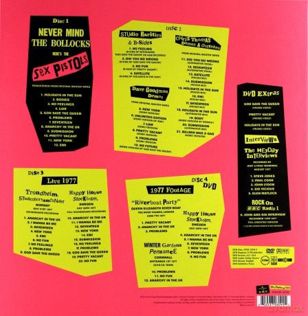 Mercury Rev: Never Mind The Bollocks, Here's The Sex Pistols (deluxe) Limited [3CD]+[2DVD]