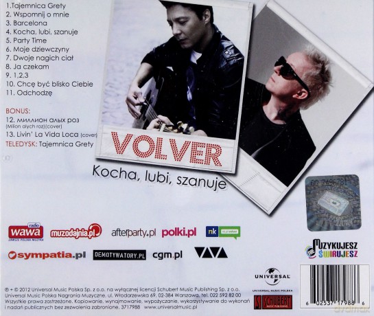 Volver: Kocha, Lubi, Szanuje [CD]