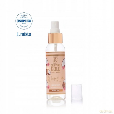SOSU by Suzanne Jackson Samoopalovací mlha Dripping Gold Wonder Water Coconut Kokos Medium/Dark 100 ml