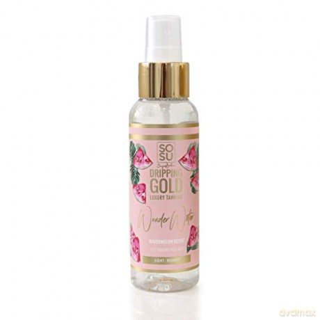 SOSU by Suzanne Jackson Samoopalovací mlha na obličej Meloun Dripping Gold Wonder Water Light/Medium 100 ml