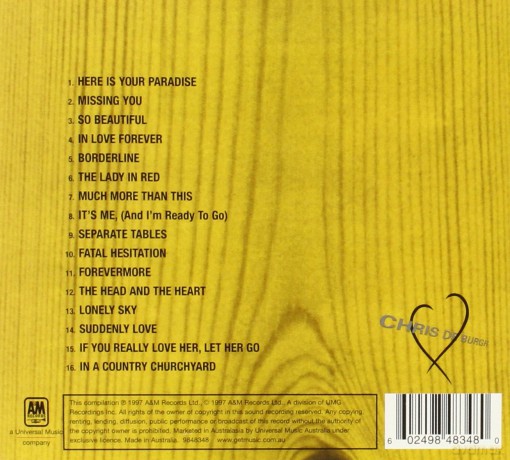 Chris De Burgh: Love Songs (Ecopac) [CD]