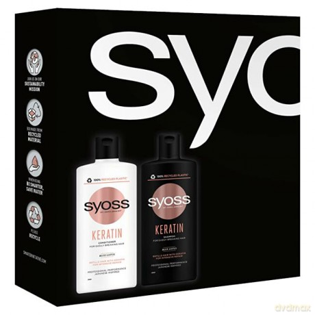 Syoss Care gift set for easily broken Keratin hair