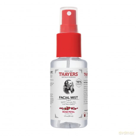 Thayers THAYERS ALCOHOL-FREE WITCH HAZEL FACIAL MIST TONER WITH ALOE VERA FORMULA ROSE PETAL - Volume: 89 ml