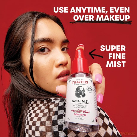 Thayers THAYERS ALCOHOL-FREE WITCH HAZEL FACIAL MIST TONER WITH ALOE VERA FORMULA ROSE PETAL - Volume: 89 ml