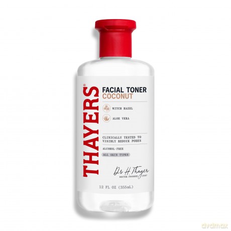 Thayers THAYERS ALCOHOL-FREE WITCH HAZEL FACIAL TONER WITH ALOE VERA FORMULA COCONUT - Volume: 355 ml