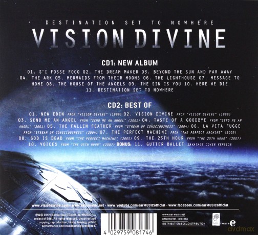 Vision Divine: Destination Set To Nowhere Limited Edition [2CD]
