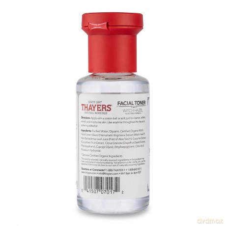 Thayers THAYERS ALCOHOL-FREE WITCH HAZEL FACIAL TONER WITH ALOE VERA FORMULA CUCUMBER - Volume: 89 ml