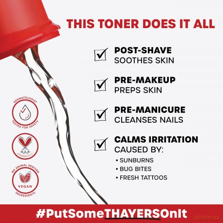 Thayers THAYERS ALCOHOL-FREE WITCH HAZEL FACIAL TONER WITH ALOE VERA FORMULA CUCUMBER - Volume: 89 ml