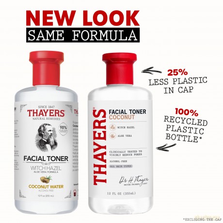 Thayers THAYERS ALCOHOL-FREE WITCH HAZEL FACIAL TONER WITH ALOE VERA FORMULA LAVENDER - Volume: 355 ml