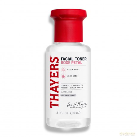 Thayers THAYERS ALCOHOL-FREE WITCH HAZEL FACIAL TONER WITH ALOE VERA FORMULA ROSE PETAL - Volume: 89 ml