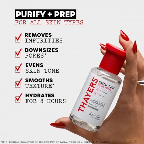 Thayers THAYERS ALCOHOL-FREE WITCH HAZEL FACIAL TONER WITH ALOE VERA FORMULA ROSE PETAL - Volume: 89 ml