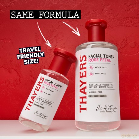 Thayers THAYERS ALCOHOL-FREE WITCH HAZEL FACIAL TONER WITH ALOE VERA FORMULA ROSE PETAL - Volume: 89 ml