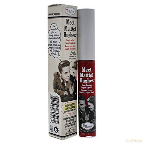 theBalm Long-lasting liquid lipstick Meet Matt (e) 7.4 ml Hughes - Shade: Loyal Deep Red
