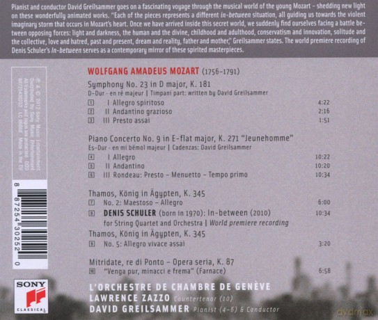 David Greilsammer: Mozart In-Between [CD]
