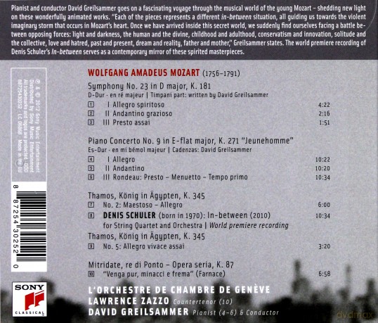 David Greilsammer: Mozart In-Between [CD]