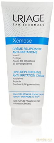 Uriage Relief Soothing Cream for Very Dry Sensitive and Atopic Skin Xemose (Lipid-Replenishing Anti-Irritation Cream) - Volume: 200 ml