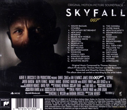 007 Skyfall soundtrack (Thomas Newman) [CD]