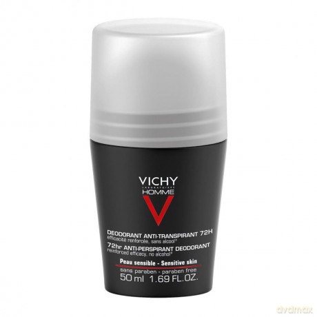 Vichy Ball deodorant for men Homme Deo Roll-On Intense Regulation 50 ml