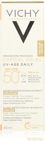 Vichy Tinted fluid preventing photoaging SPF50+ Capital Soleil UV-Age Daily (Fluid) 40 ml