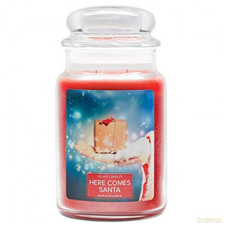 Village Candle Scented candle in glass Here Comes Santa 602 g