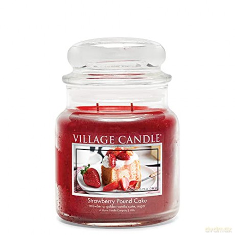 Village Candle Scented candle in glass Strawberry Pound Cake 389 g