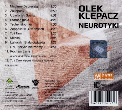 Olek Klepacz: Neurotyki (digipack) [CD]