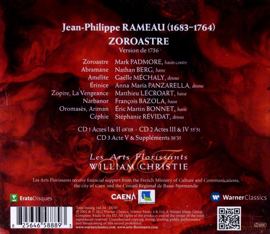 Mark Padmore/Caelle Mechaly: Rame: Zoroastre [3CD]