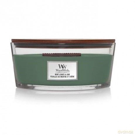 WoodWick Scented candle boat Mint Leaves & Oak 453.6 g