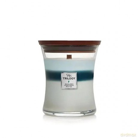 WoodWick Scented candle medium Trilogy Icy Woodland 275 g