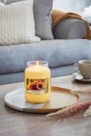 Yankee Candle Aromatic candle Classic medium Gold en Autumn 411 g