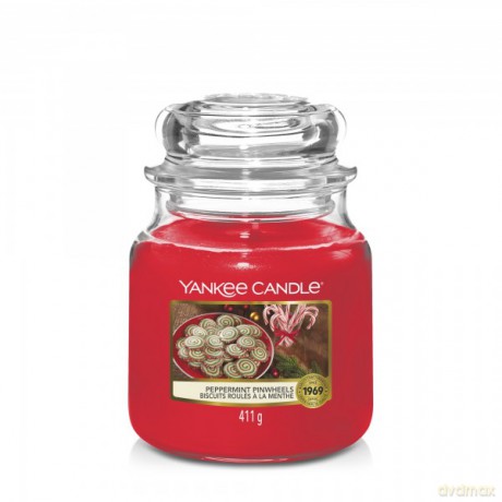 Yankee Candle Aromatic candle Classic medium Peppermint Pinwheels 411 g