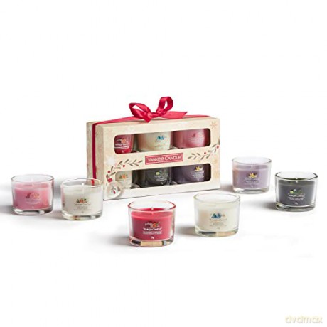 Yankee Candle Christmas set of votive candles in glass 6 x 37 g