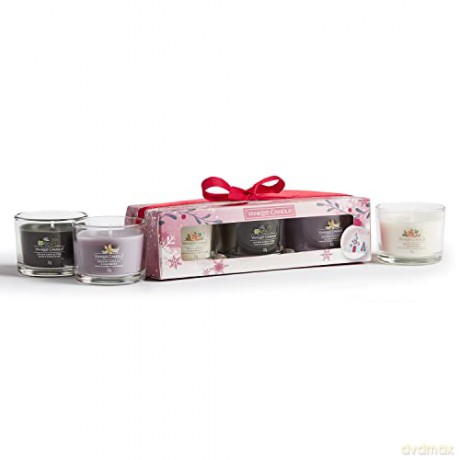 Yankee Candle Set of votive candles in glass 3 x 37 g