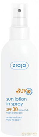 Ziaja Moisturizing Sun Lotion SPF 30 (Sun Lotion In Spray) 170 ml