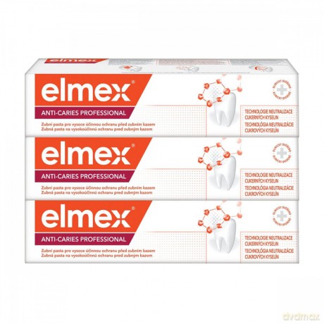 Elmex Toothpaste Anti Caries Professional Trio 3 x 75 ml