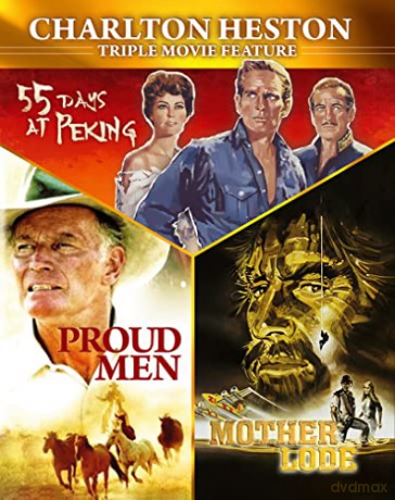 Charlton Heston: Triple Movie Feature - 55 Days at Peking / Mother Lode / Proud Men (55 dni w Pekinie / Gorączka złota / Dumny człowiek) [Blu-Ray]