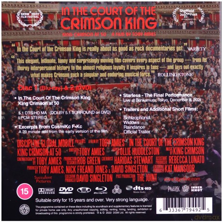 In The Court Of The Crimson King - King Crimson At 50 [Blu-Ray]+[DVD]